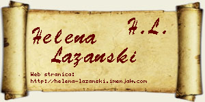 Helena Lazanski vizit kartica